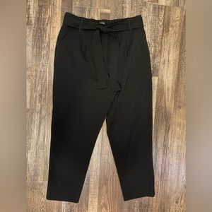 Reitmans | Paperbag Waist Trousers | Black | Size 8P